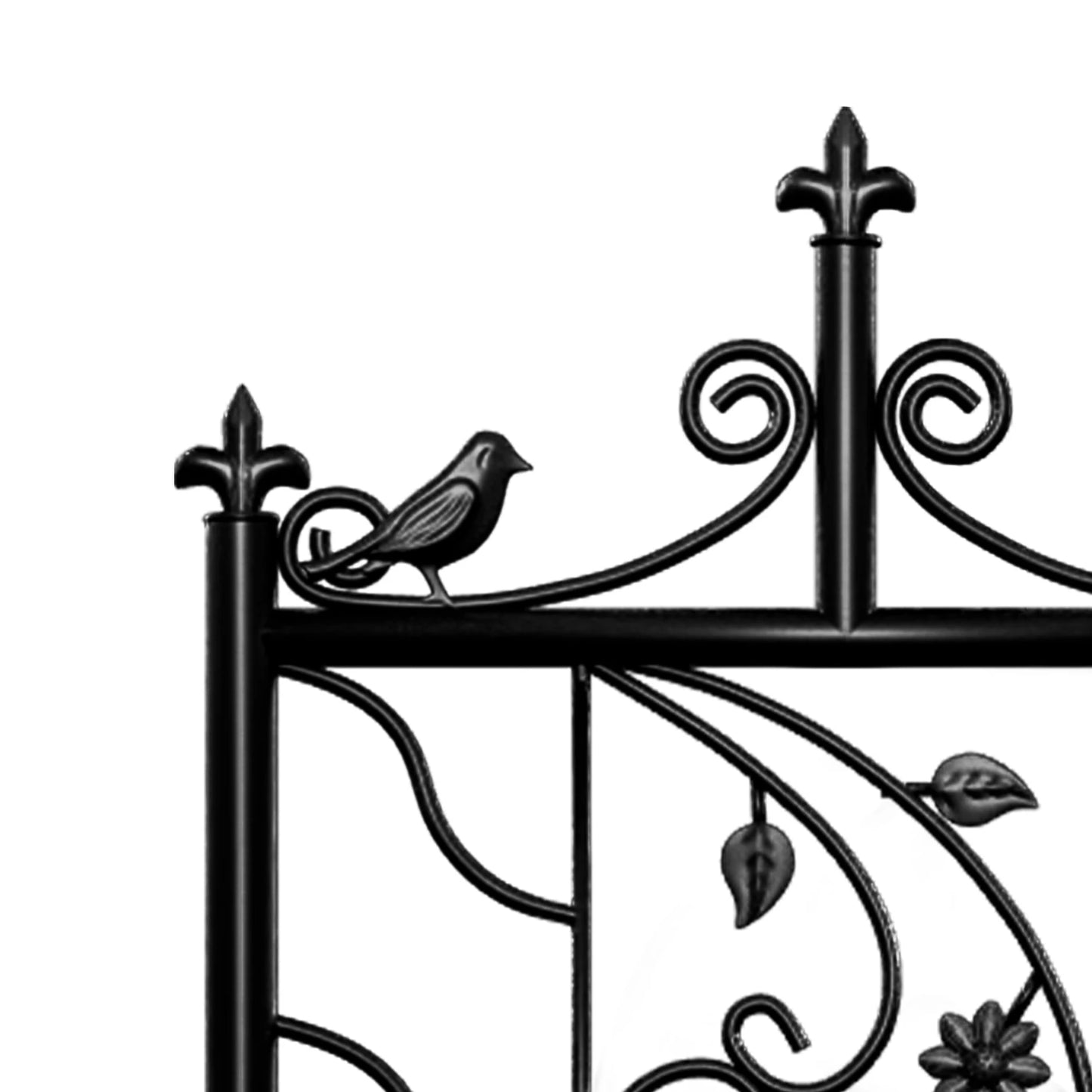 Feature Iron Garden Trellis Fence Panel Outdoor Yard Decor