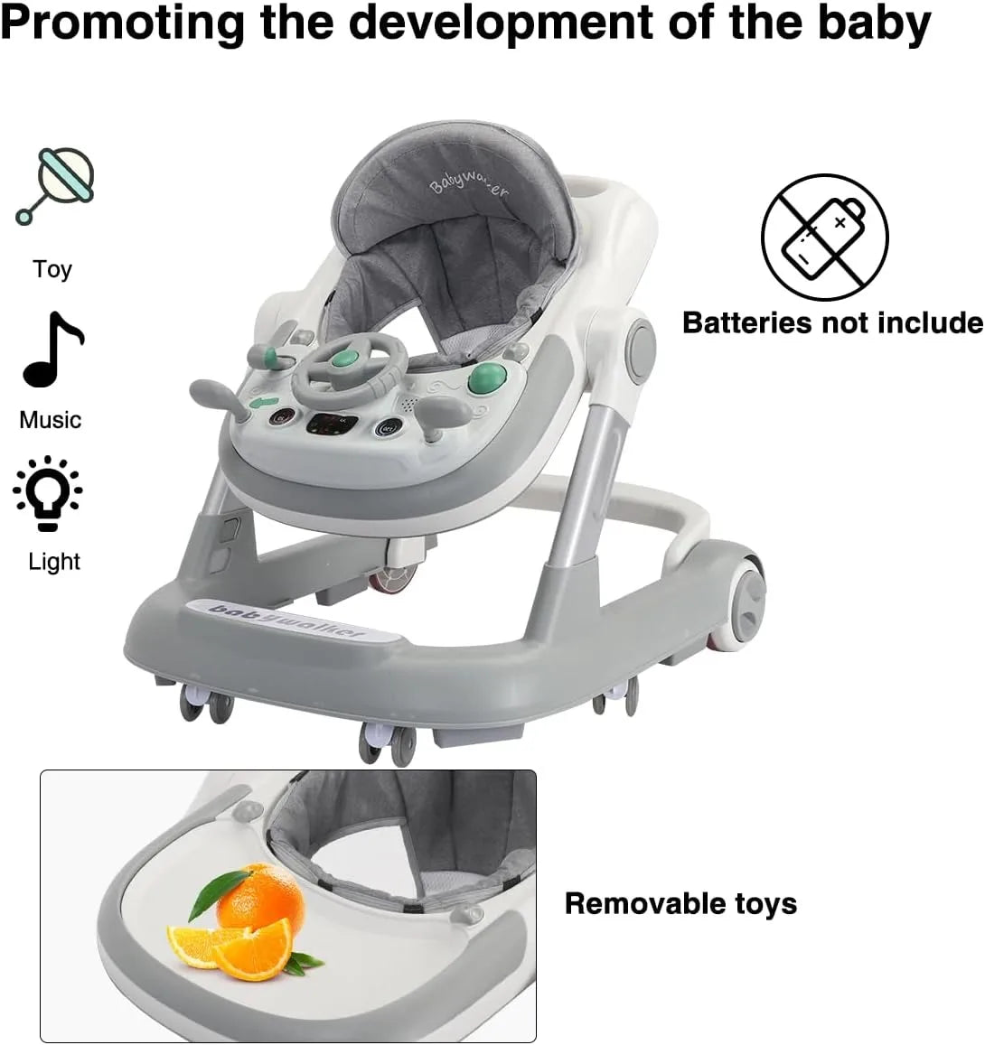 Ubravoo 2 In 1 Baby Walker With Removable Tray Music