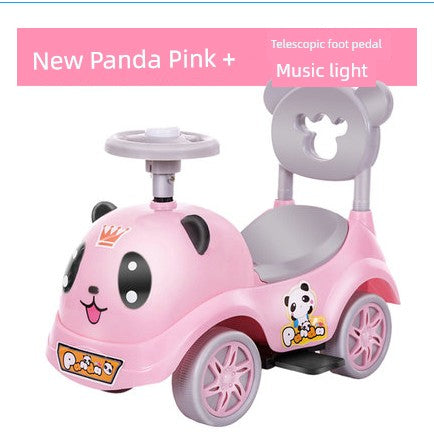2025 New Arrival Baby Swing Car Sliding Luge Anti-Rollover Baby Walker Car Children's Car Can Sit on Four Wheels