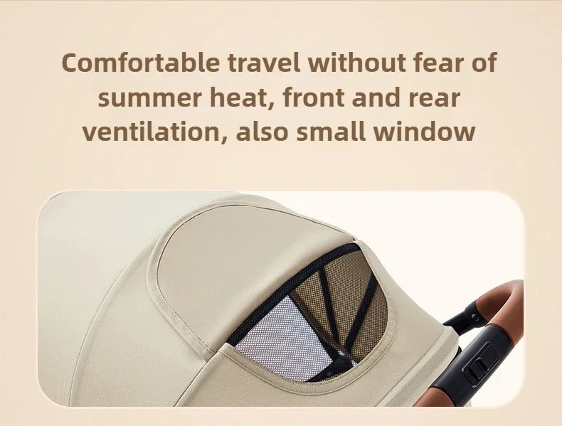 Portable Baby Stroller Lightweight Travel Four-Wheel Design Easy To Store Can Sit Or Lie Down