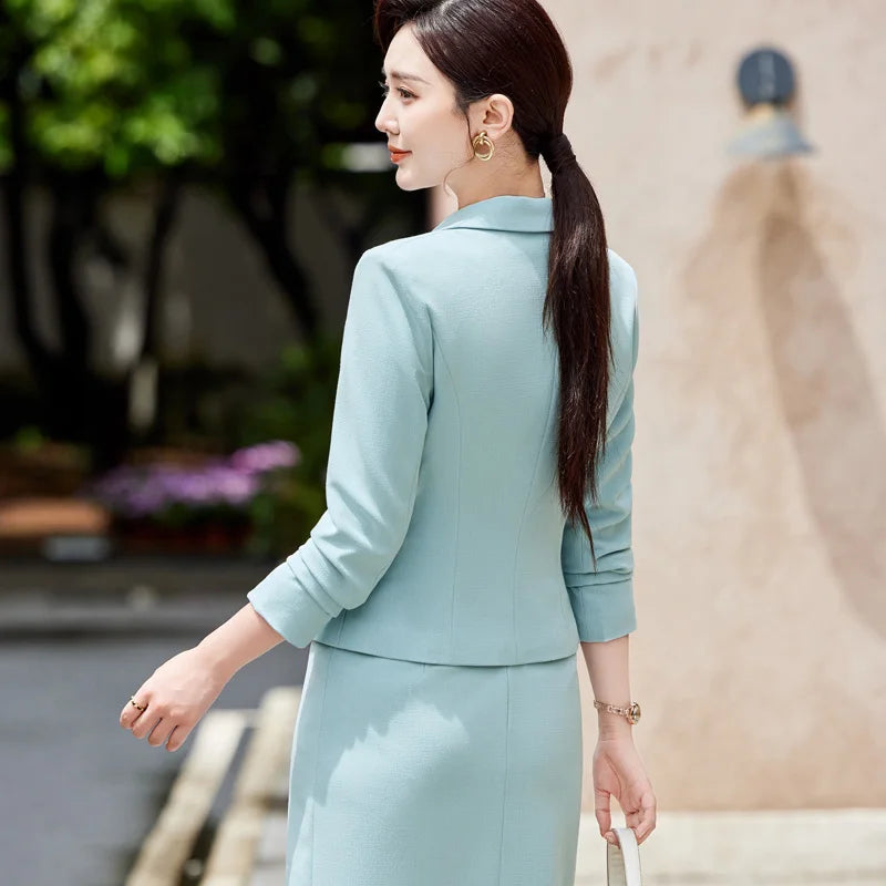 NAVIU Elegant And Fashion Office Skirt Set Slim Fit