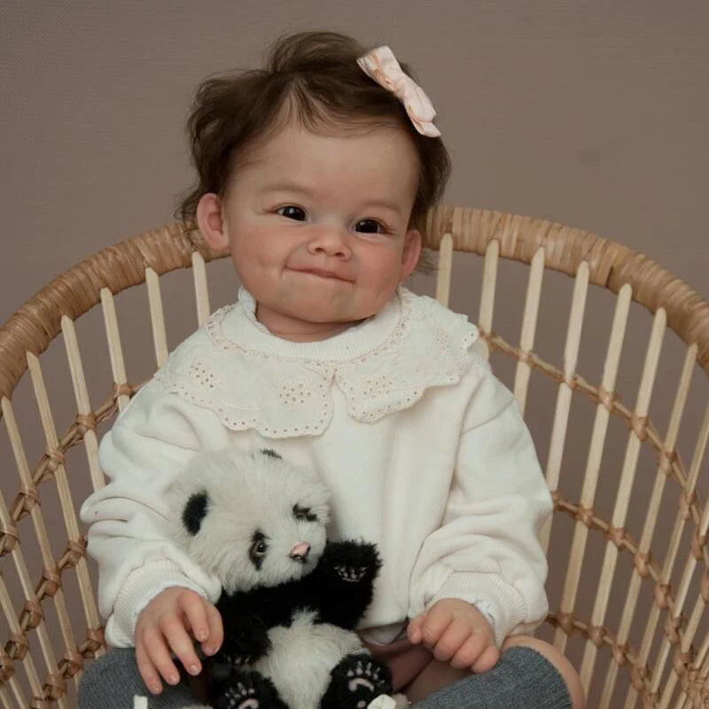 Raya Reborn Toddler Girl Vinyl Doll Hand Painted 3D Skin