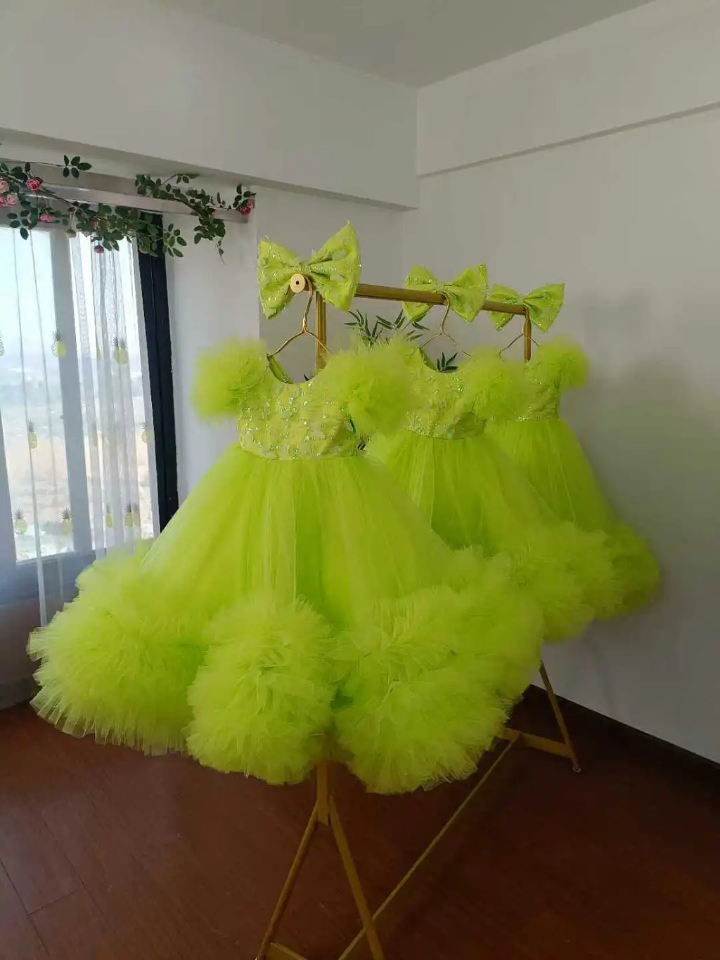 KLFLGDCN Flower Girl Dress For Weddings And Parties