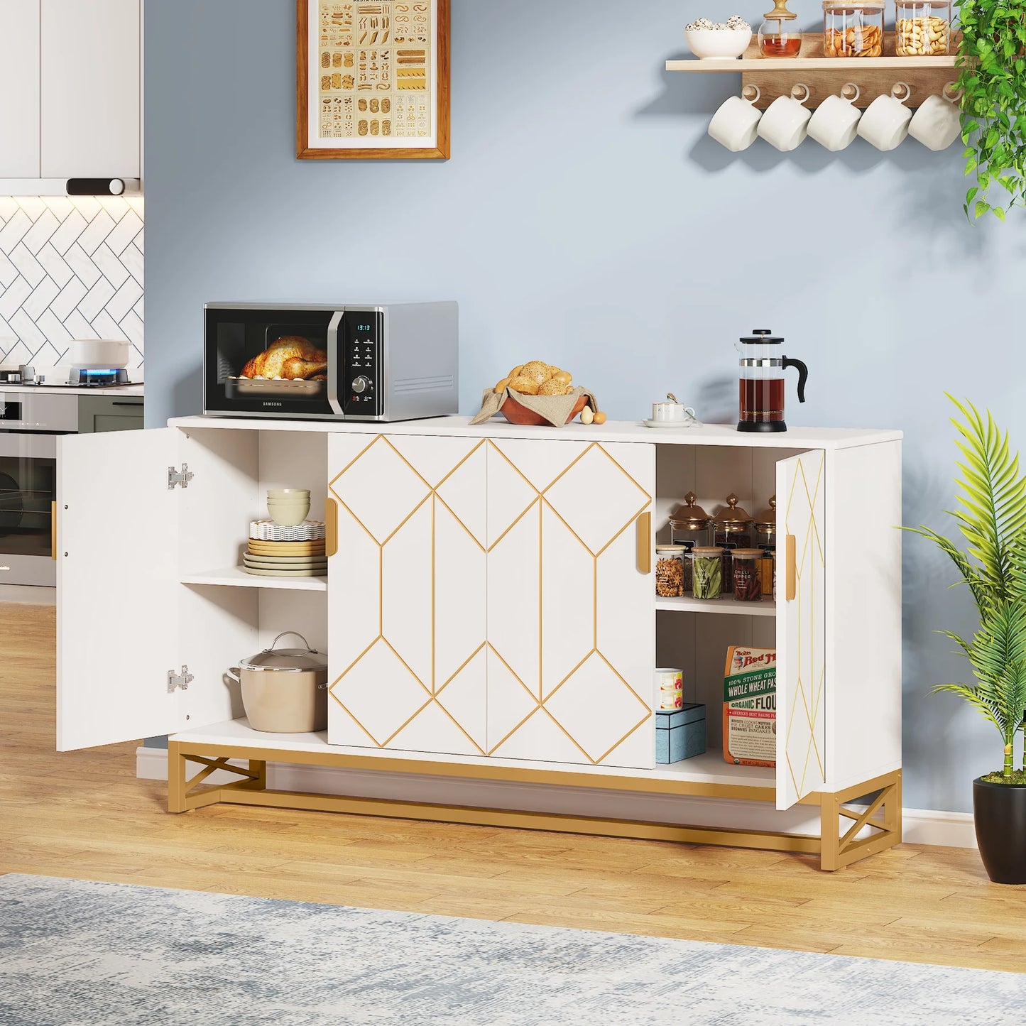 Tribesigns Dining Room Buffet Cabinet With Storage Unit